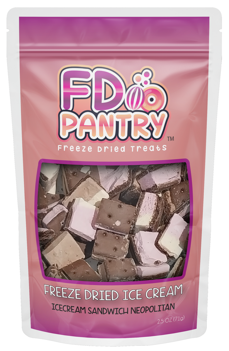 Freeze Dried Ice Cream Sandwich Bites Neapolitan – FD Pantry