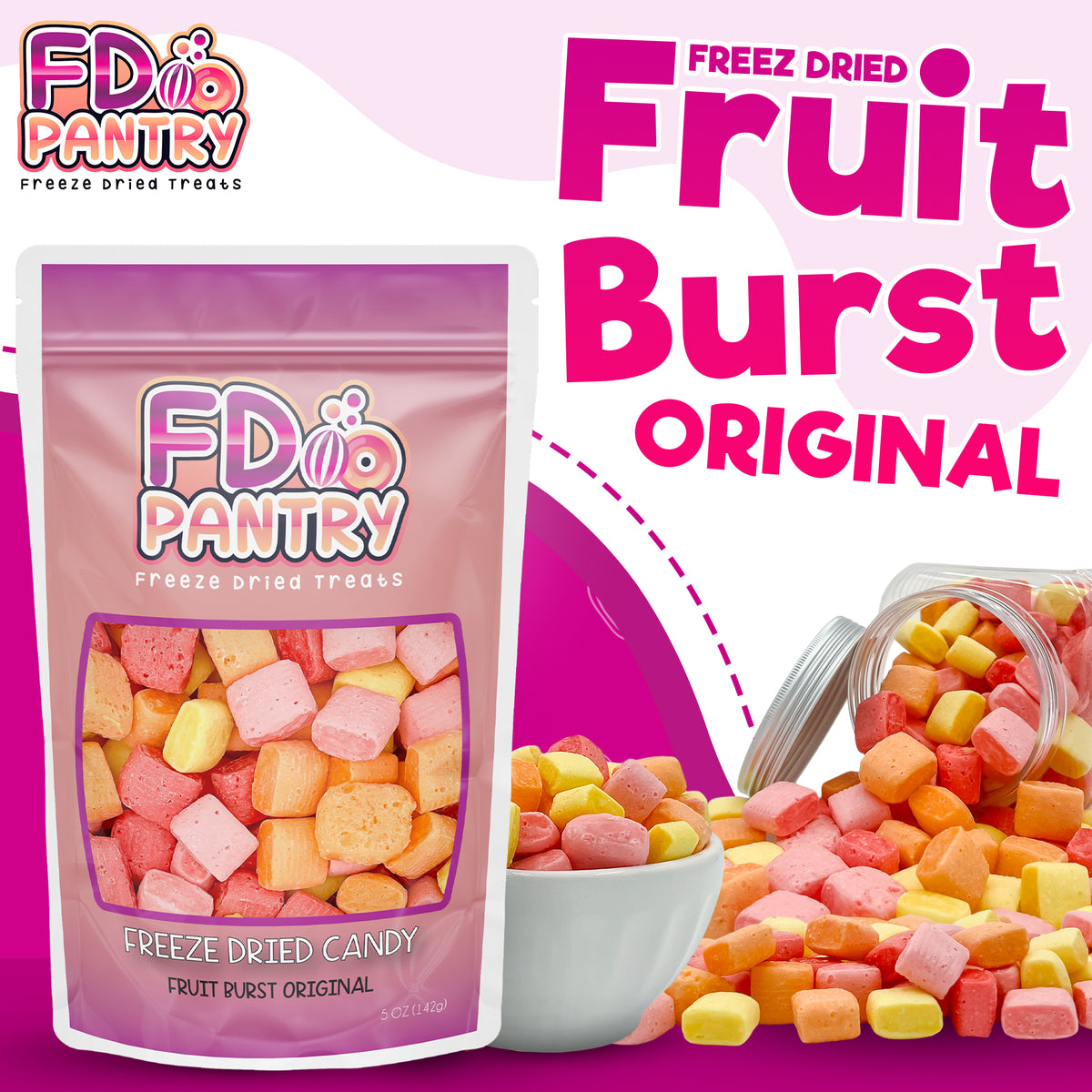 Freeze Dried Fruit Burst Candy Original – FD Pantry
