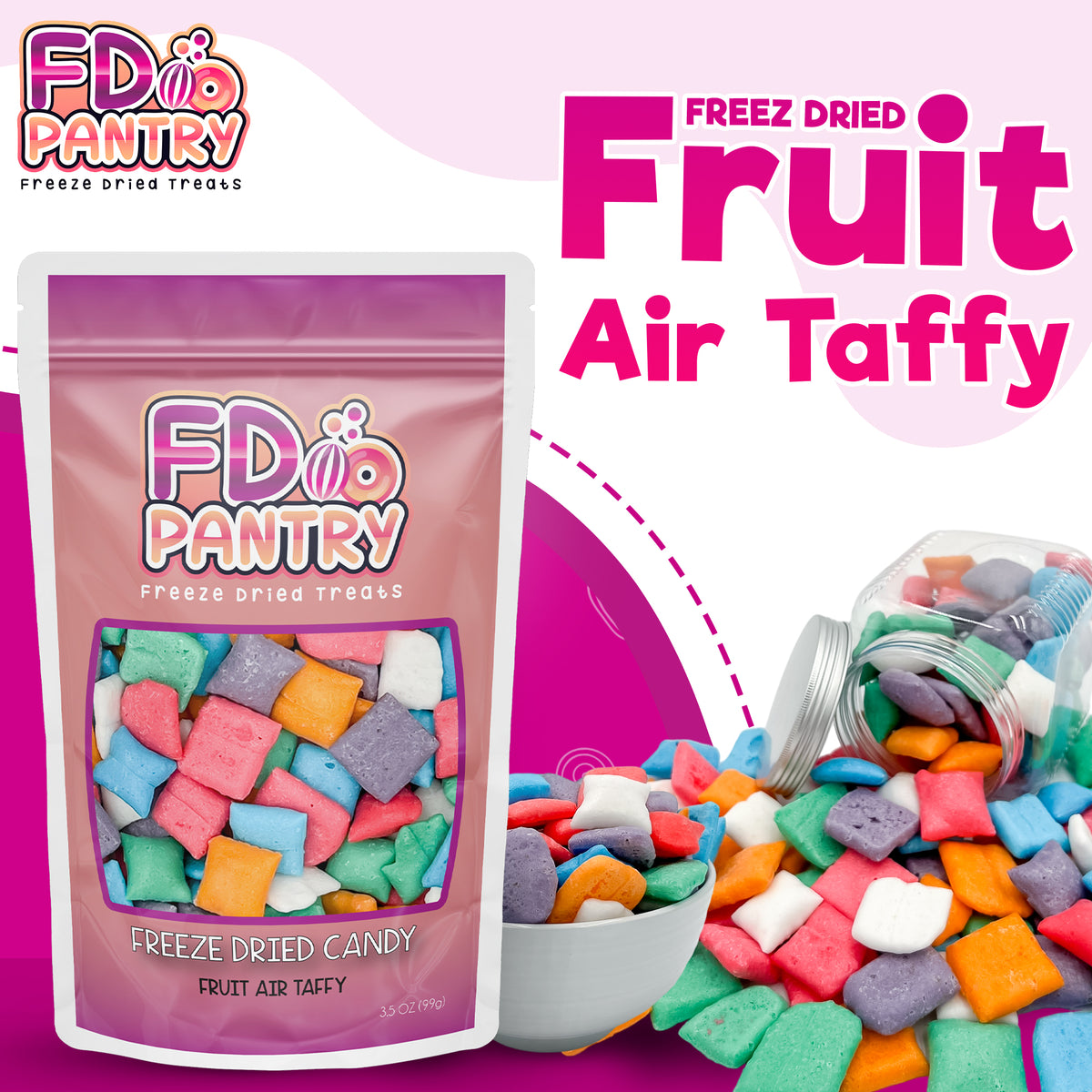 Freeze Dried Fruit Taffy Candy Air Taffy – FD Pantry