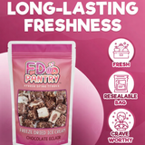 Freeze Dried Ice Cream Cookie Crunch Bites – Chocolate Eclair - Crunchy Sweet Dessert