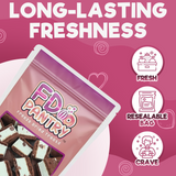 Freeze Dried Ice Cream Sandwich Bites - Mint - Crunchy & Sweet Snack 2.5oz