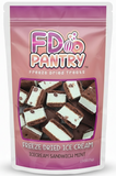 Freeze Dried Ice Cream Sandwich Bites - Mint - Crunchy & Sweet Snack 2.5oz