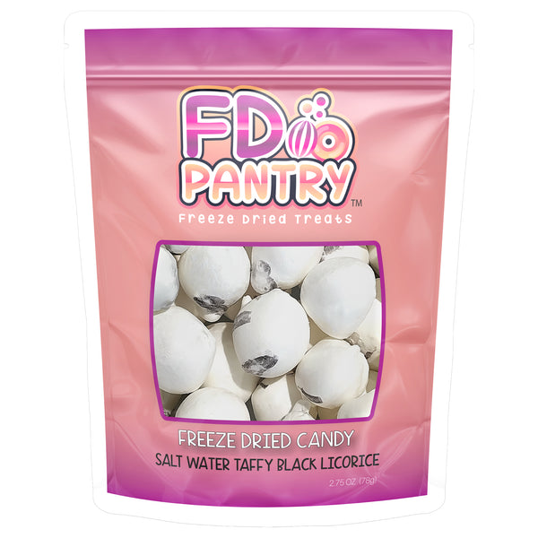 Freeze Dried Salt Water Taffy Large - Black Licorice 2.75 oz