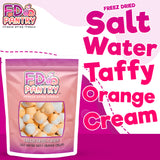 Freeze Dried Salt Water Taffy Large - Orange Cream 2.75 oz