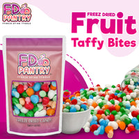 Freeze Dried Fruit Taffy Bites Candy Air Taffy 4 oz