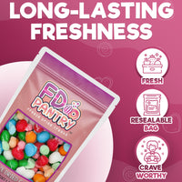 Freeze Dried Fruit Taffy Bites Candy Air Taffy 4 oz